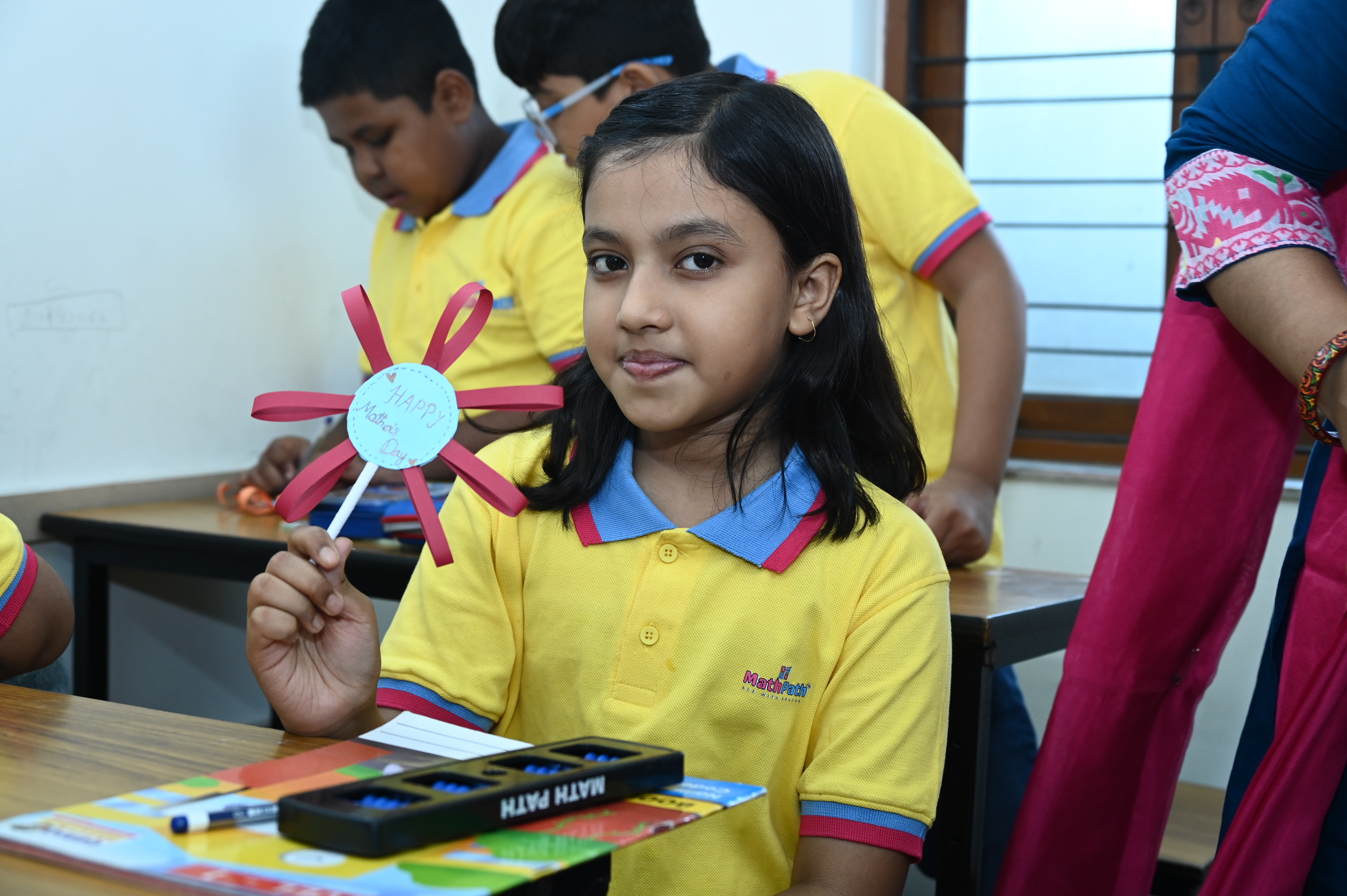 MathPath student celebrating learning