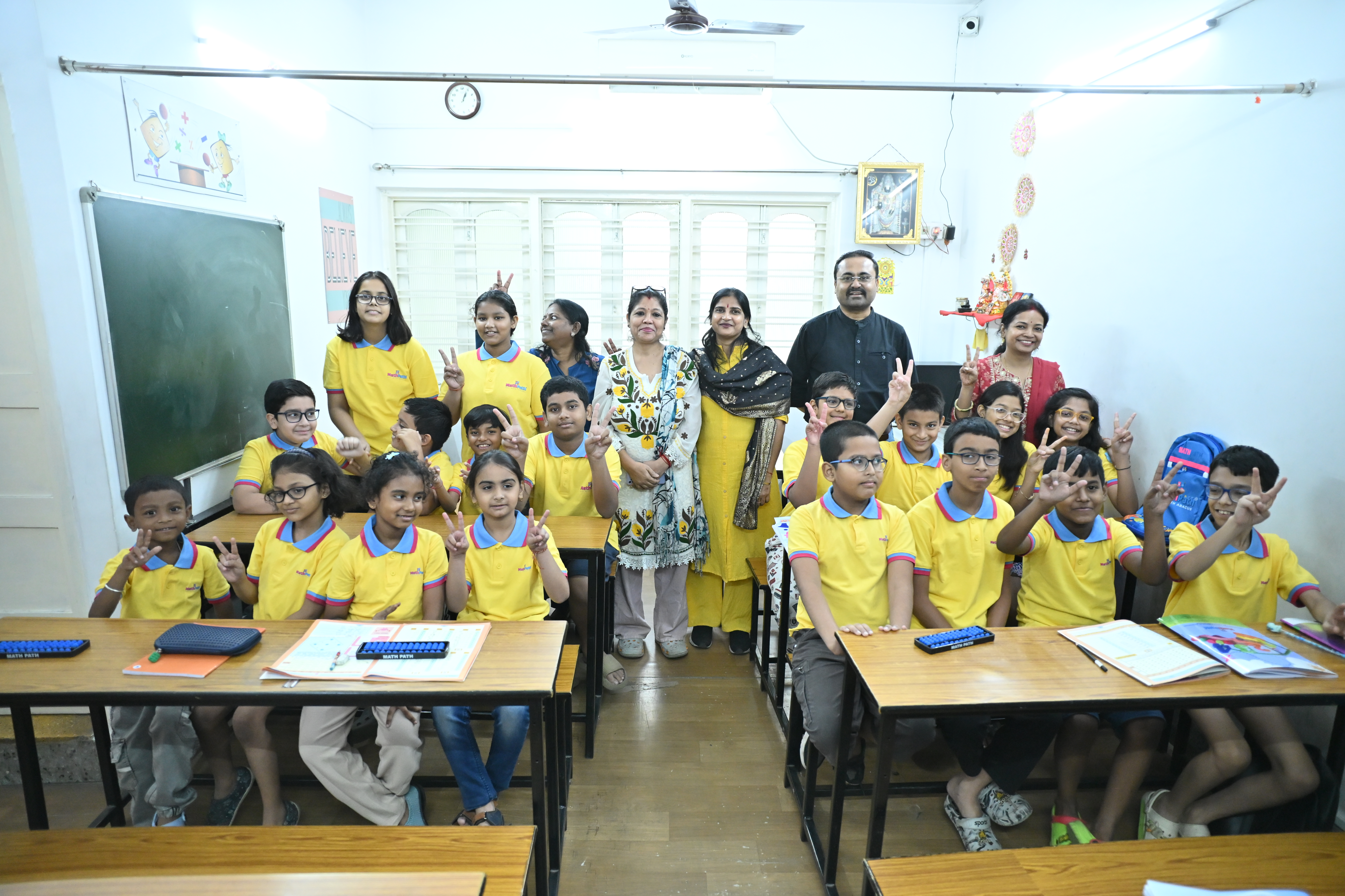 MathPath students receiving certificates